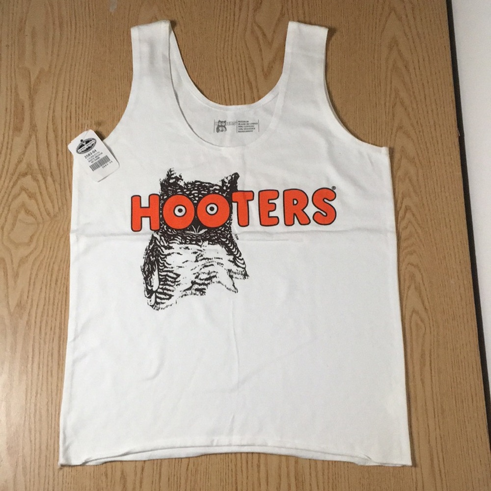 B34 #28 New Hooters Girl Vintage Uniform Tank Super Sexy Stretchy Size Medium